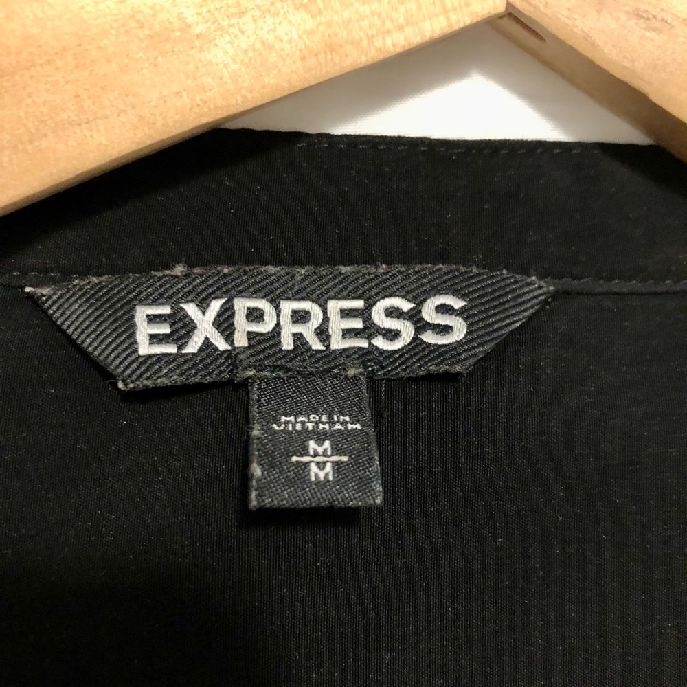 Women’s Express Button-Down Convertible Sleeve Dr… - image 2